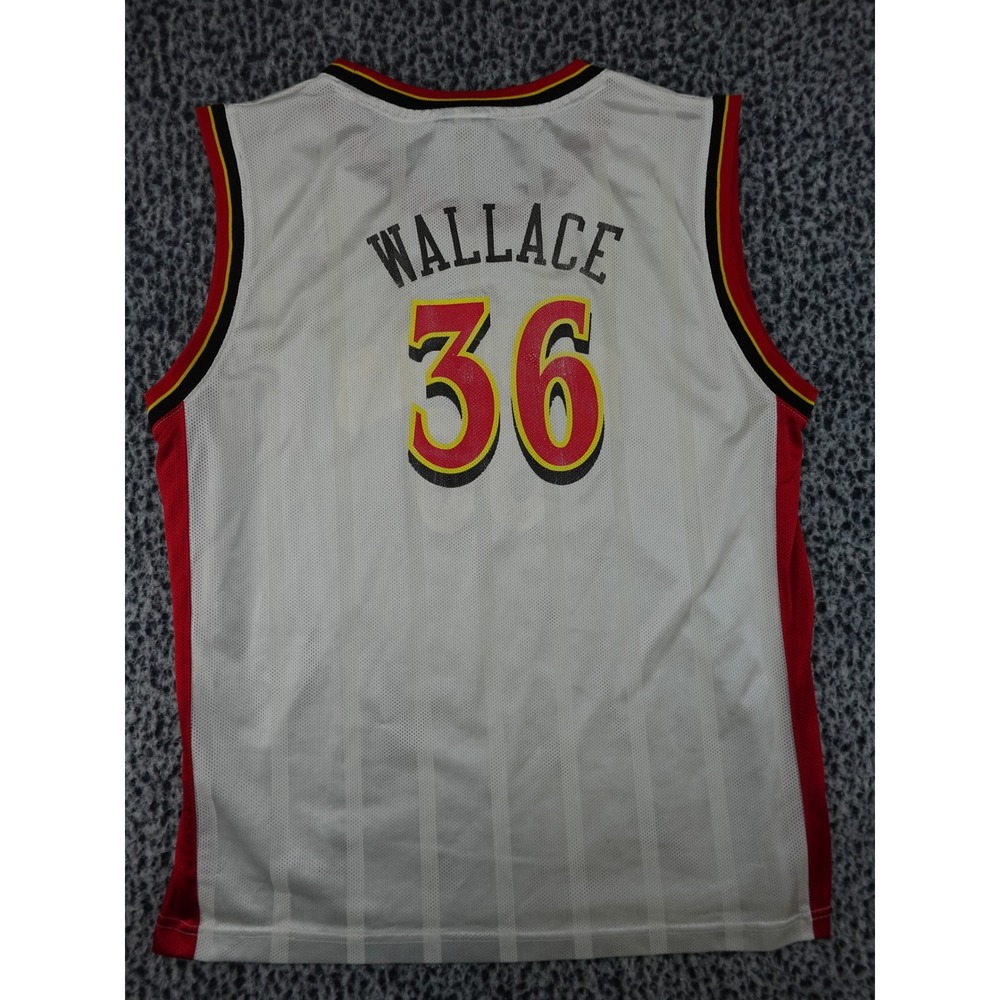 Reebok Atlanta Hawks Jersey Youth XL White Red 36 Good Mesh Basketball Fan Gear - Picture 9 of 11